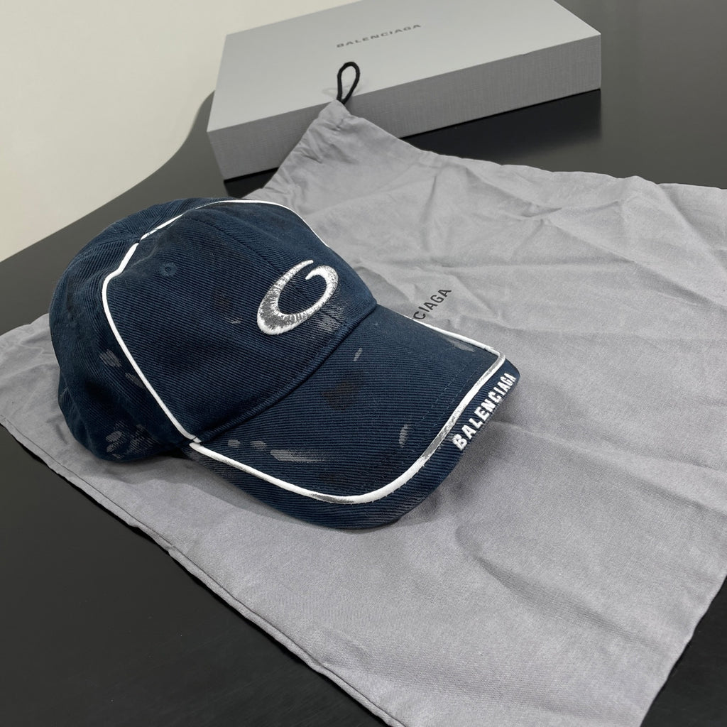 Balenciaga LOOP SPORTS ICON Men's And Women's Spring/Fall Fashion Casual Cotton Twill Fabric Washed Vintage Baseball Cap Hats Accessories #78893