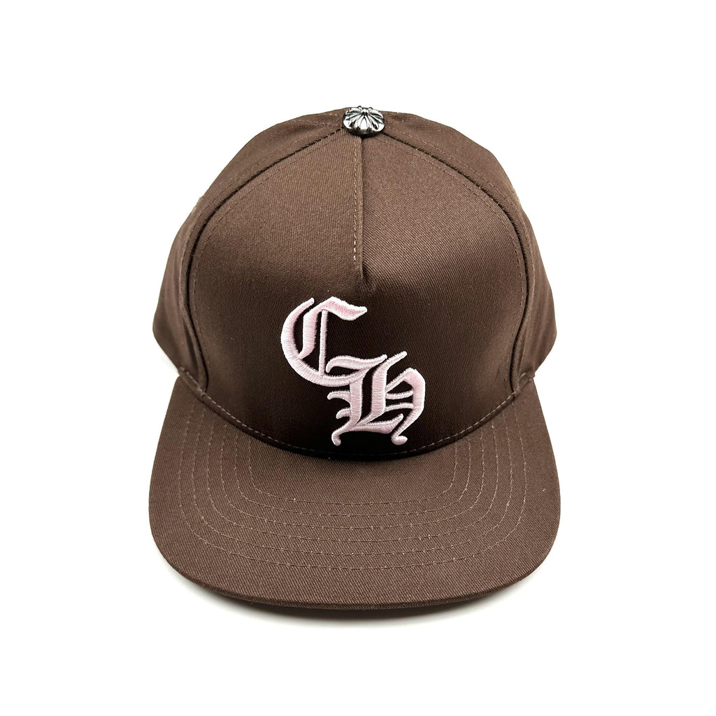 Chrome Hearts Men's Cross Leather-covered Embroidered Letter Print Trendy Baseball Cap Hat #77444