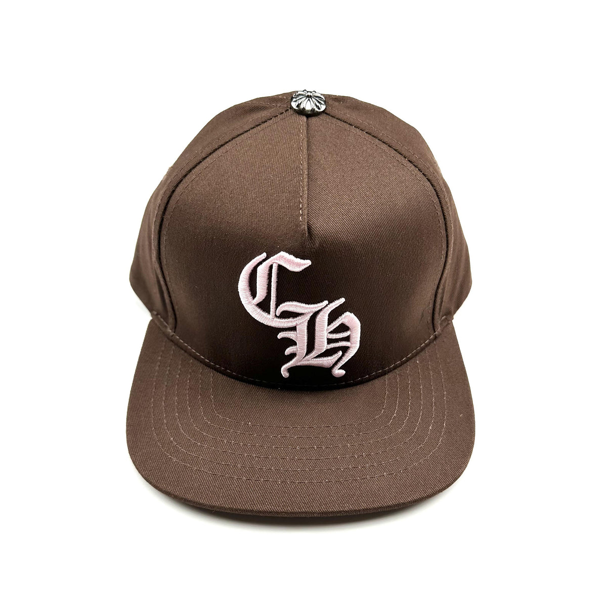 Chrome Hearts Men's Cross Leather-covered Embroidered Letter Print Trendy Baseball Cap Hat #77444