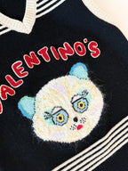Valentino LE CHAT DE LA MAISON Women's Spring/Autumn Fashion Casual V-neck Knitted Letter Pattern Embroidered Sleeveless Vest  #78441