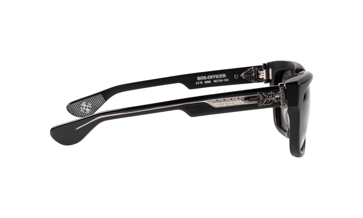 Box officer Sunglasses with Silver Dagger Dark Grey CHRM0944