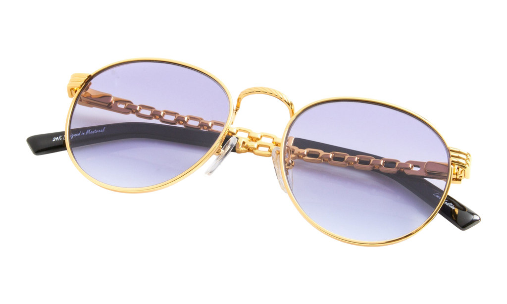 Miami Vice Equestrian Edition 24KT Yellow Gold / Mauve Gradient Flash Silver EQMV2 0004 20C2