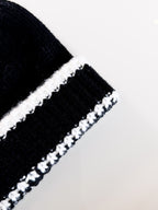 Chanel CC Colorblock Knitted Rib Cold Hat #390620