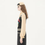 Valentino LE CHAT DE LA MAISON Women's Spring/Autumn Fashion Casual V-neck Knitted Letter Pattern Embroidered Sleeveless Vest  #78441