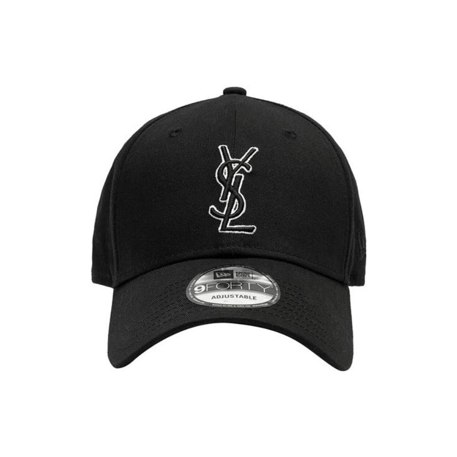 SAINT LAURENT Men's and Women's Solid Color Embroidered Logo Pattern Cotton Duck Tongue Cap Hat #98381