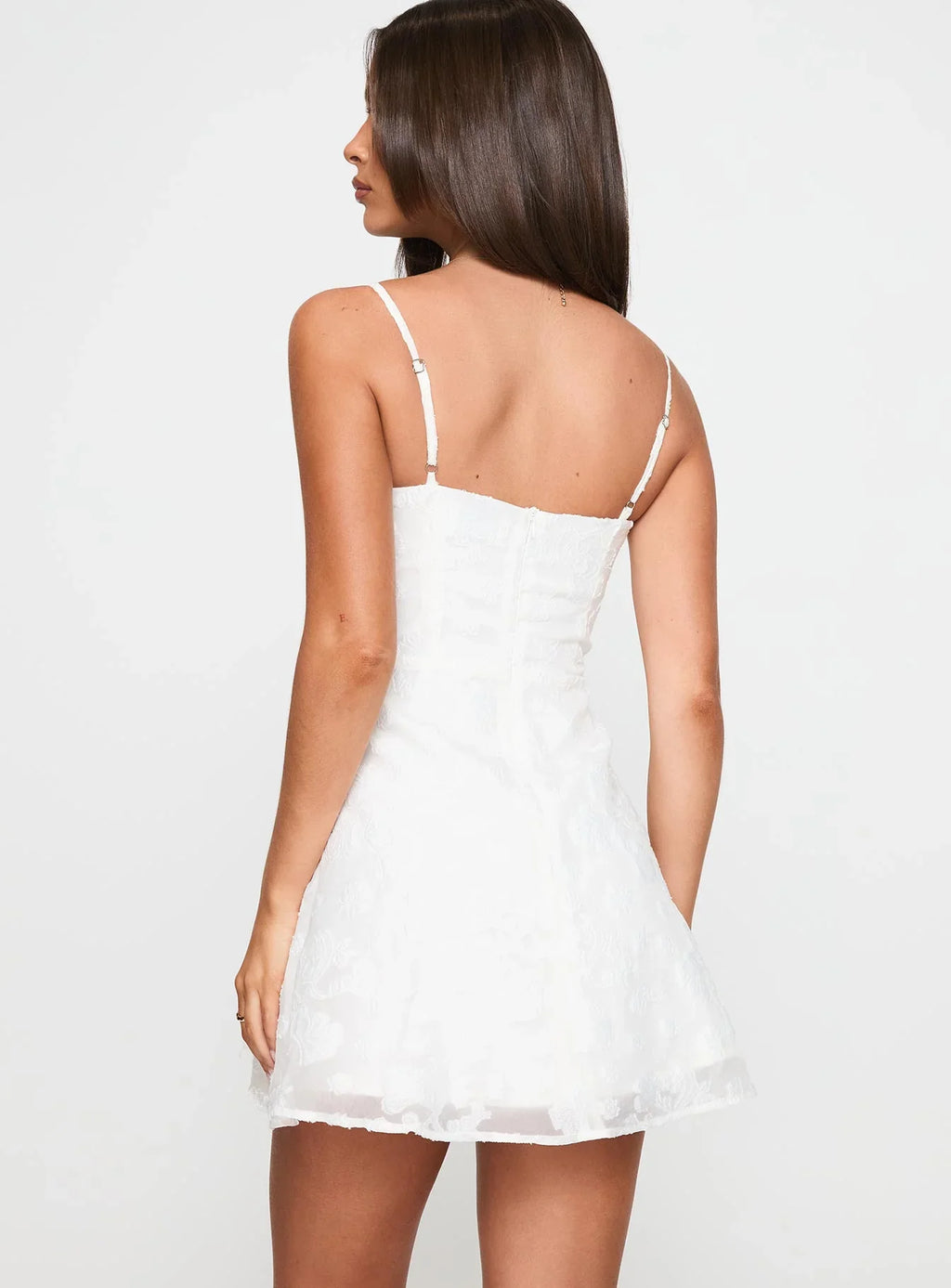 New Chapters Broderie Mini Dress White