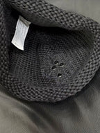 Chrome Hearts Sterling Silver Leather Embellished Cold Hat #333922
