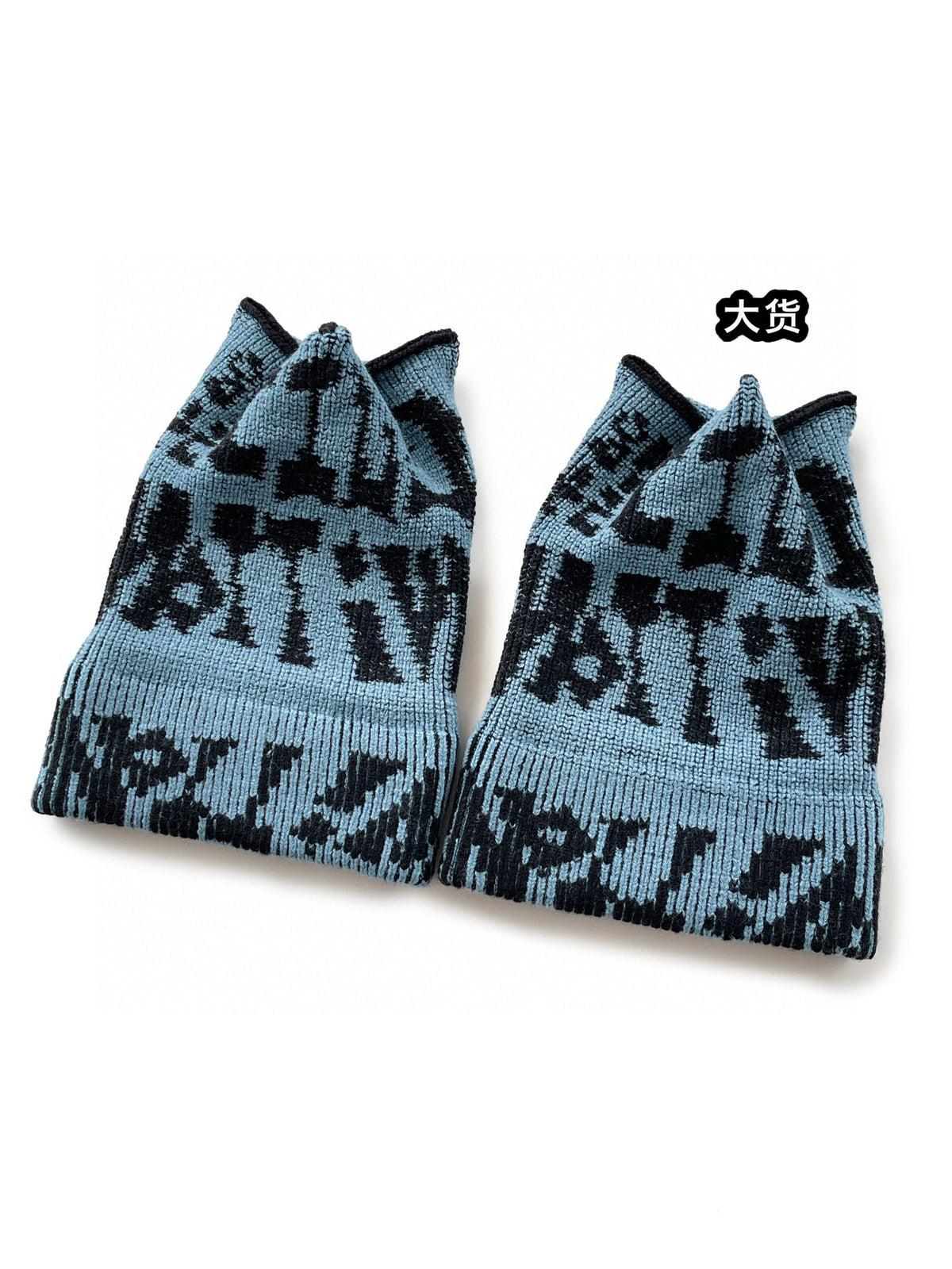 Louis Vuitton Men's Colored Triangle Ribbed Flower Knitted Hat TRICORN RIB FLOWER Cold Hat #98343