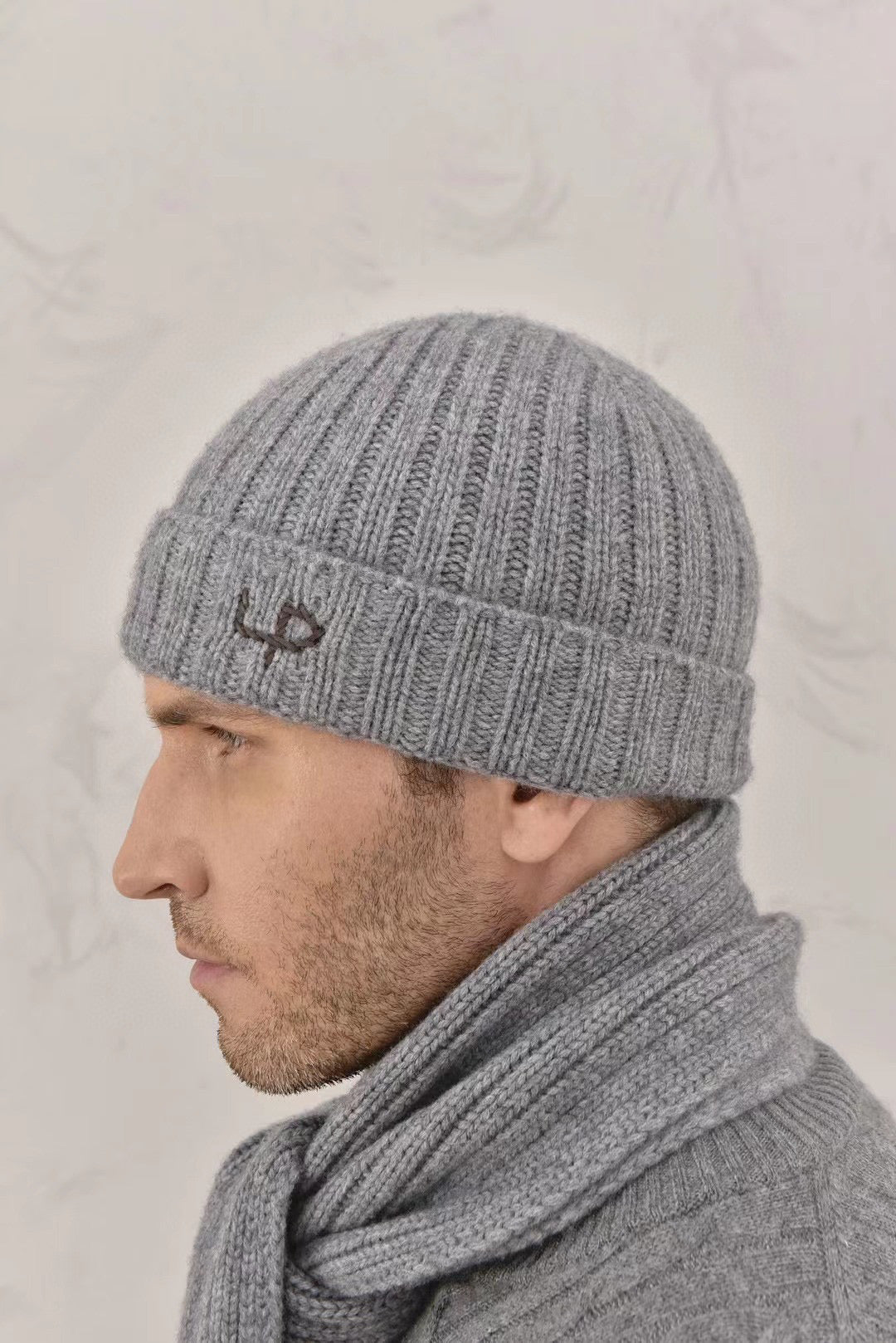 Loro Piana Cashmere Knit Hat Scarf Set #6664
