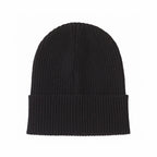Moncle X Rickowen Men's and Women's Black Cashmere Pompom Hat Cap #97923