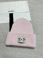 Chanel Women's Fall/Winter Casual Fashion Solid Color Double C Knit Cashmere Hat Hat Accessories #78628