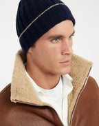 Brunello Cucinelli Men's Autumn And Winter Simple Solid Color Cashmere Ribbed Knit Beanie Casual Pullover Hat Ngvp #9484