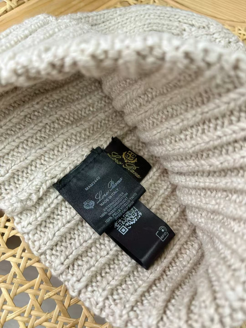Loro Piana Fall And Winter Knitted Wool Keep Warm Cold Hat #74267
