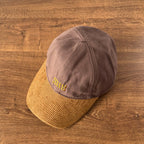 MiuMiu Men's And Women's Logo Embroidered Cotton Duckbill Cap Corduroy Two-Tone Baseball Cap Hat  Accessories #81472