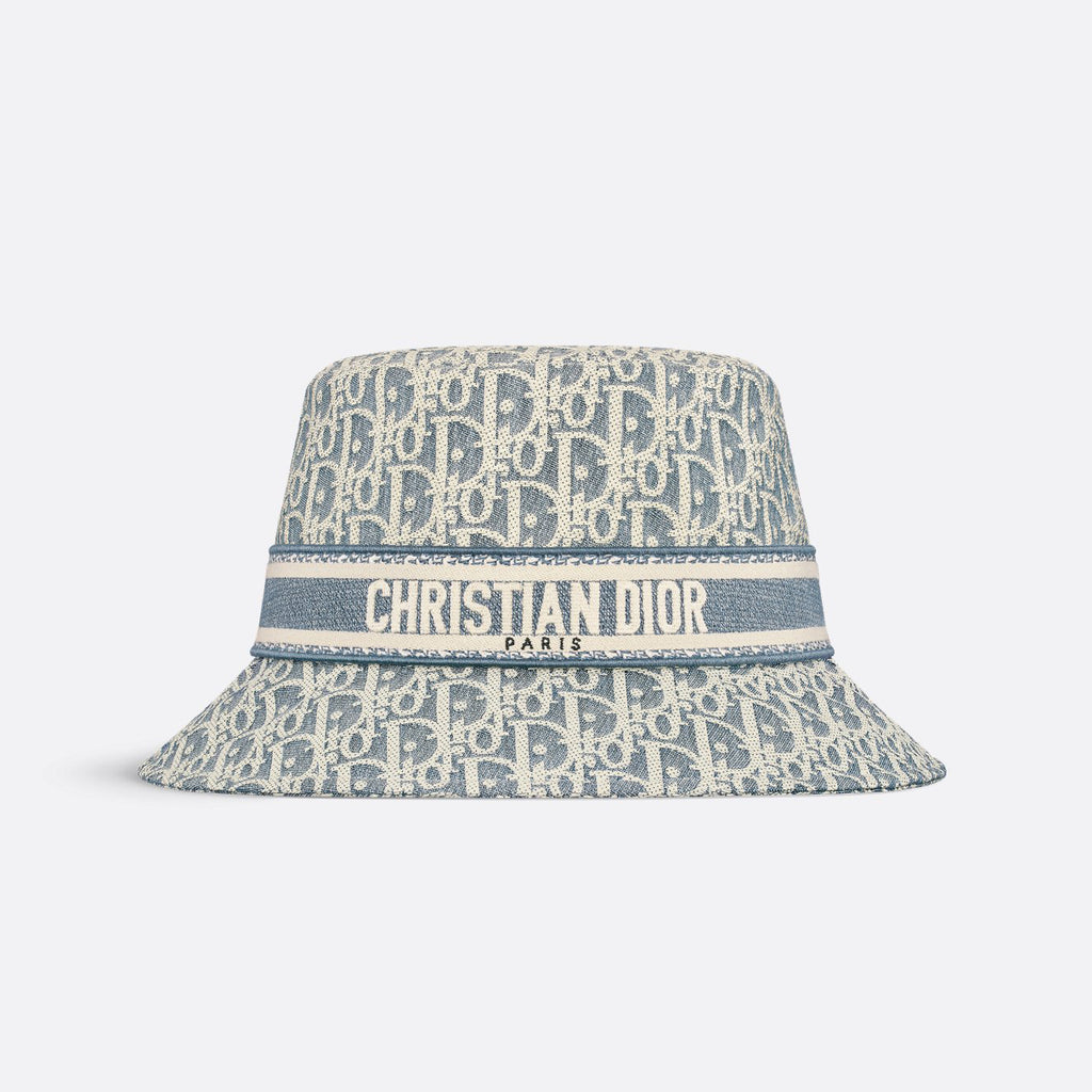Dior D-Bobby Women's Monogrammed Printed Fisherman's Hat Narrow Brim Bucket Hat Cap #76669