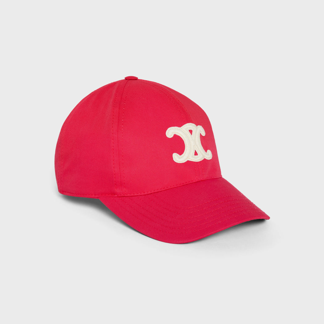 Celine Genderless Triomphe Baseball Cap In Cotton Hat #97148