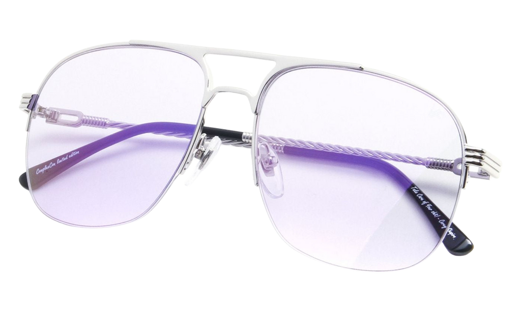 Snatch Half Rim 18KT White Gold / Smoke Flash Purple HRSN2 0009 4B6
