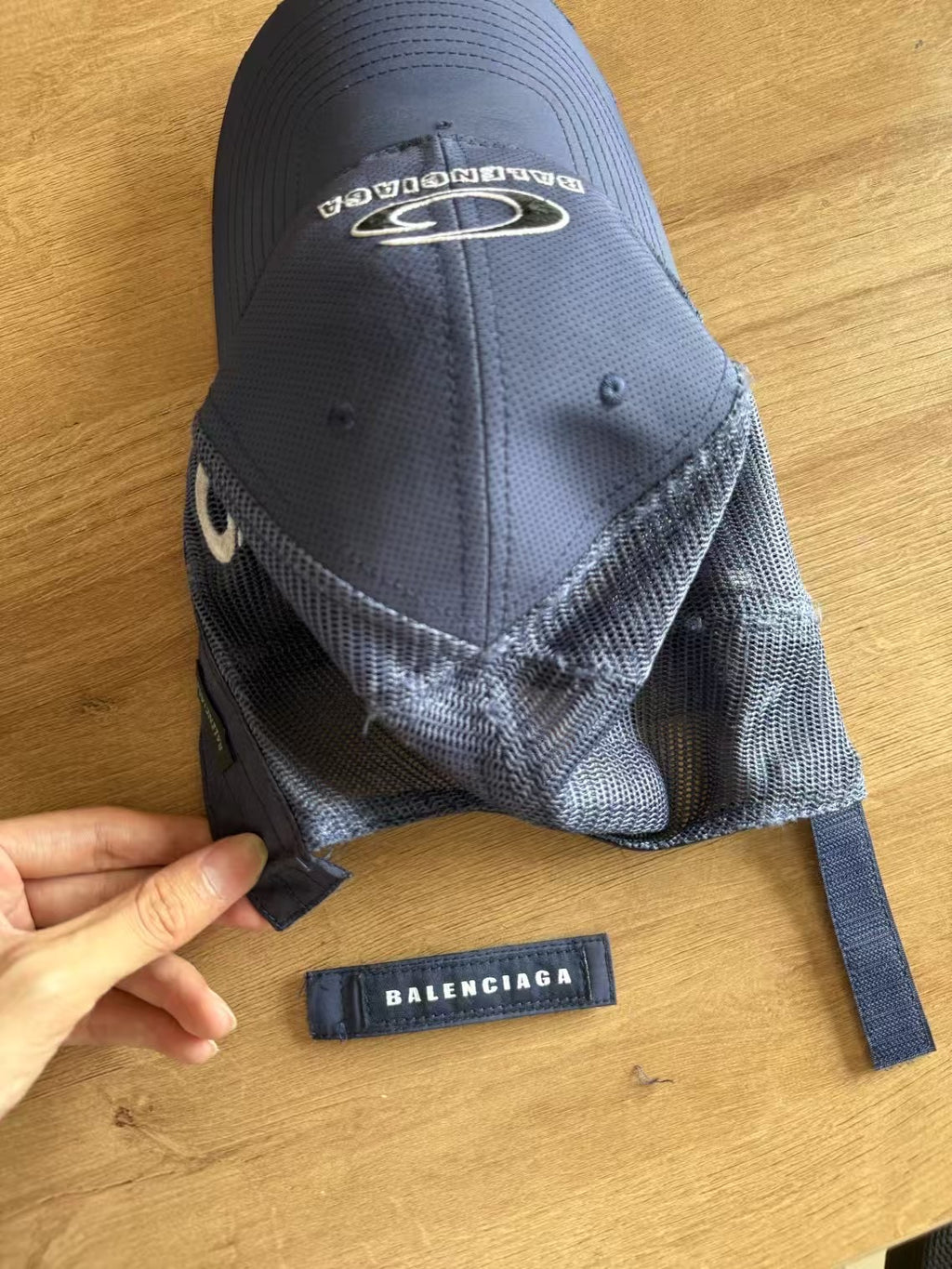 Balenciaga Trucker Men's Solid Color Technical Polyester Mesh Baseball Cap Hat #77311