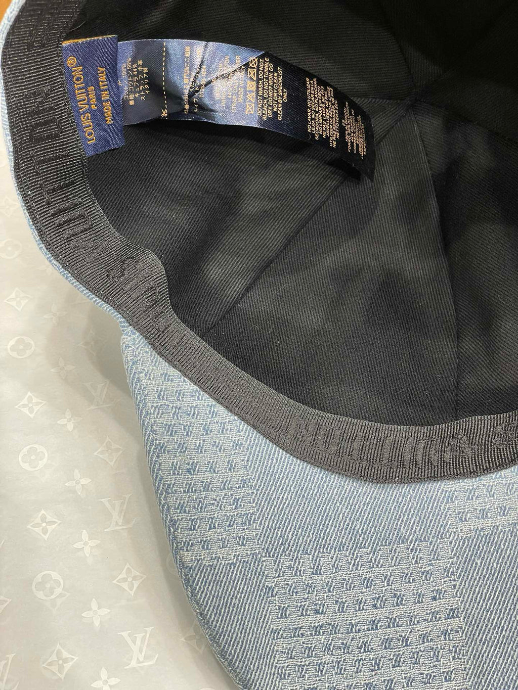 Louis Vuitton Men's And Women's Embroidered Printed Checkered Cotton Duckbill Cap Hat #77123