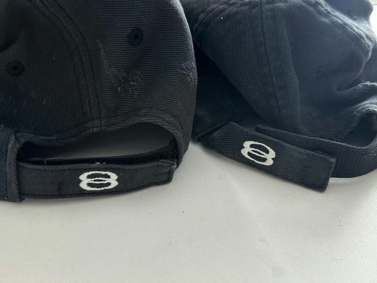 Balenciaga Men's and Women's Solid Color Embroidered Logo Design Cotton Duck Cap Hat #74927