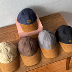 MiuMiu Men's And Women's Logo Embroidered Cotton Duckbill Cap Corduroy Two-Tone Baseball Cap Hat  Accessories #81472