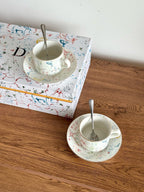 Maison Cabinet de Curiosités Porcelain Coffee Cup & Saucer Set