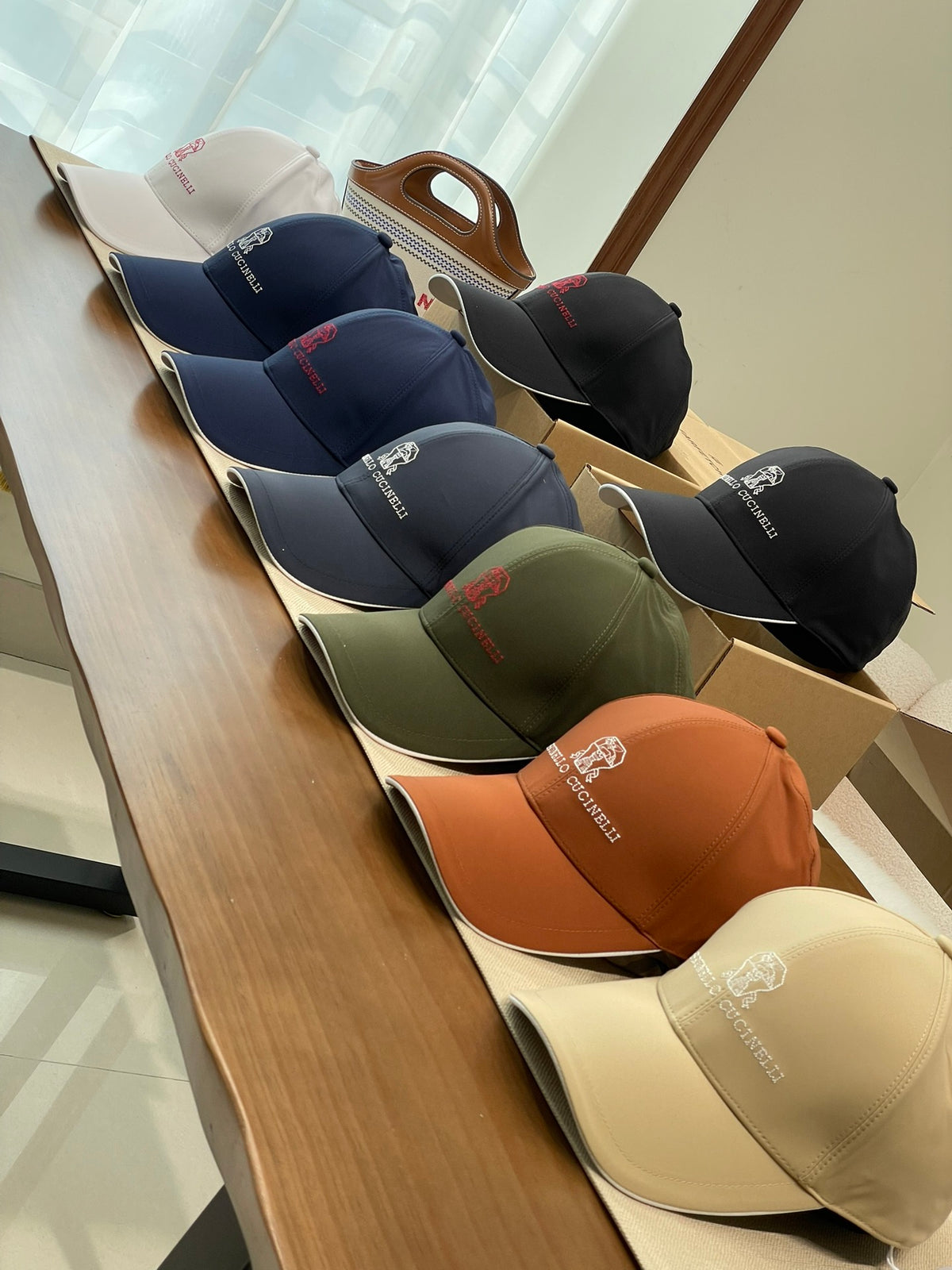 Brunello Cucinelli Men's Embroidered Logo Solid Colour Cotton Baseball Cap Hat (contact Customer Service For Colour Selection) #76787