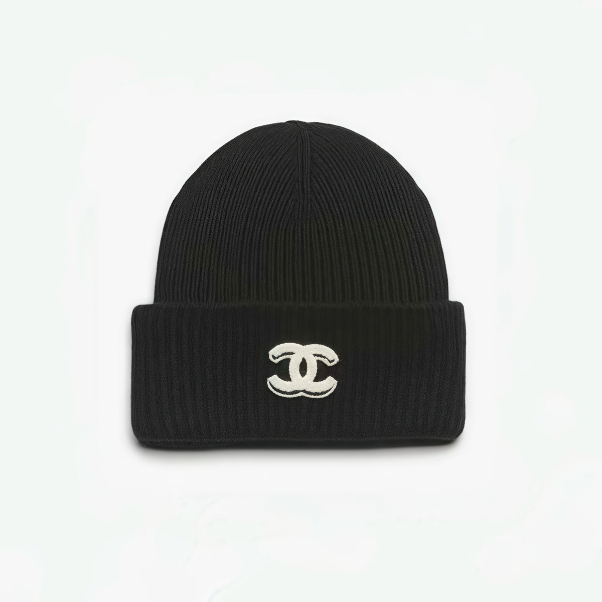 Chanel Women's Fall/Winter Casual Fashion Solid Color Double C Knit Cashmere Hat Hat Accessories #78628