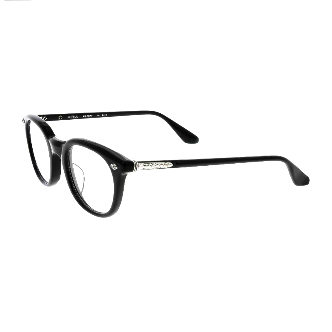 Chrome Hearts Men's and Women's Fashion Forward Round Frame Glasses With Cross Hatch Engraving Blue Light Protection And Plano Lenses Eyewear Sunglassas Accessories #78944