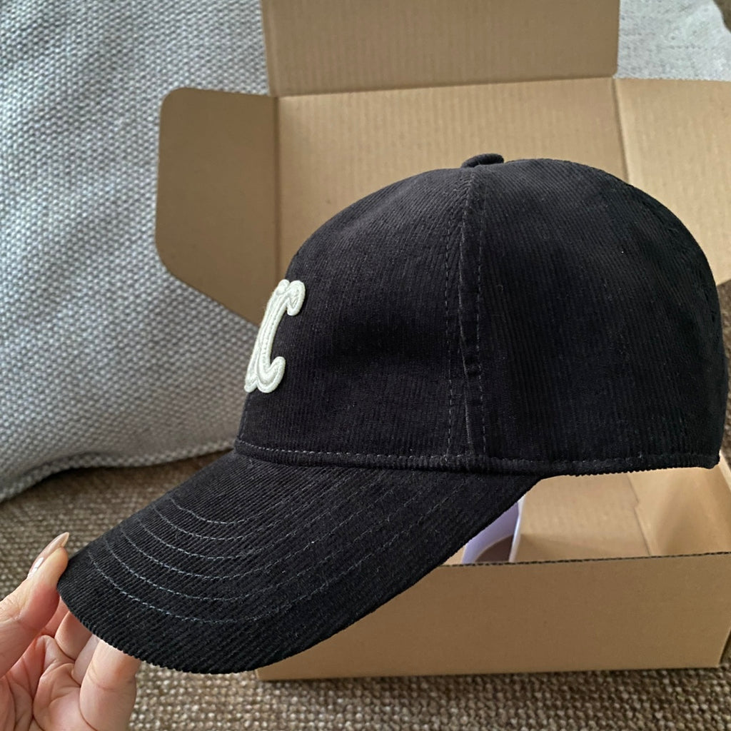 Celine Men Women Fashion Vintage Cowboy Letter Embroidery Baseball Cap Blue Casual Duck Hat #75683
