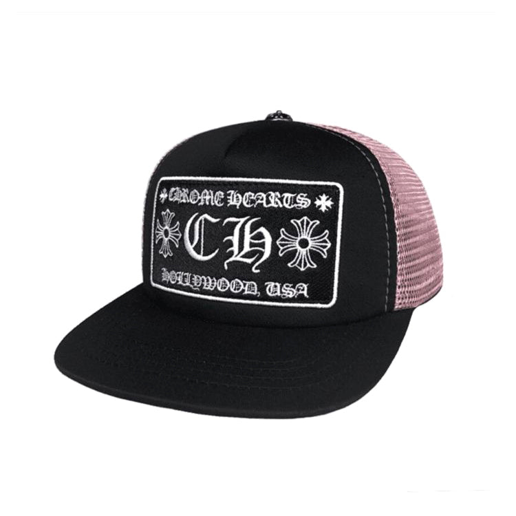 Chrome Hearts Men's Women's Fashion Color Blocking Logo Embroidery Metal Baseball Cap Hat #77698