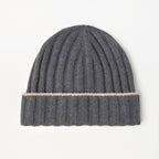 Brunello Cucinelli Men's Autumn And Winter Simple Solid Color Cashmere Ribbed Knit Beanie Casual Pullover Hat Ngvp #9484