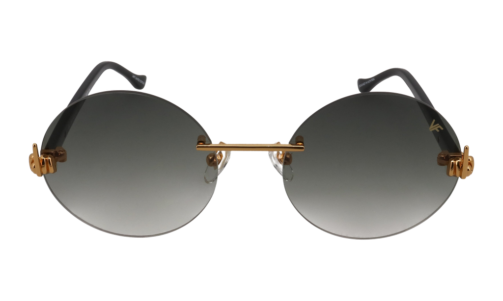 508 Rimless Drill Mount F.U. Edition 24KT Yellow Gold / Black / Grey Gradient DMMF2 0003 15T8