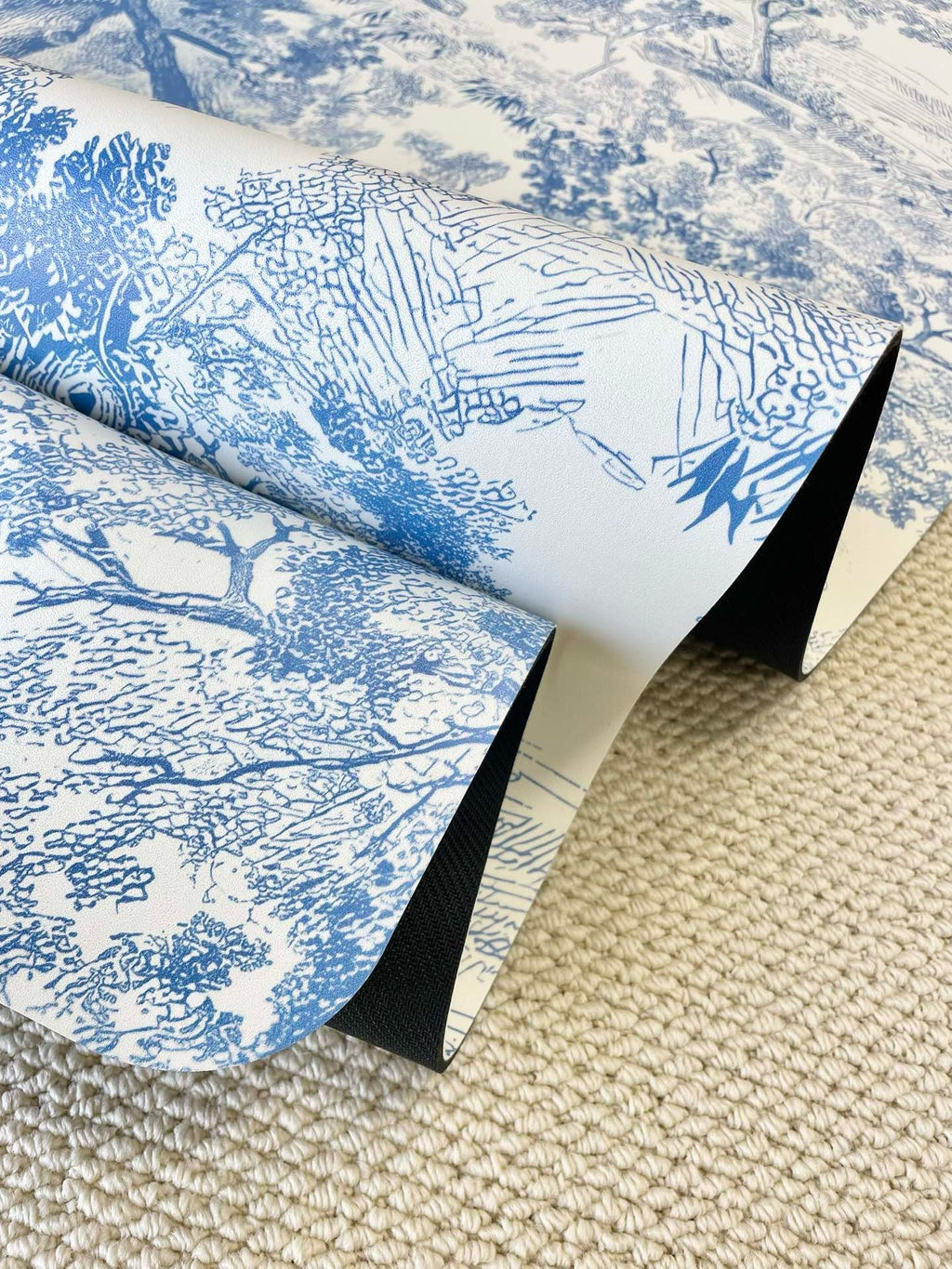 Toile de Jouy Yoga Mat