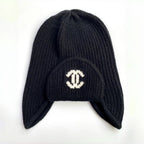 Chanel Women's Autumn and Winter Colorblocking Knitted Ski Hat Cap #74565