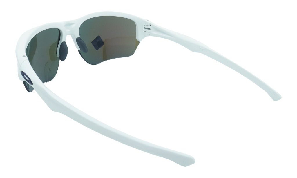 Flak Beta Sunglasses Matte White / Sapphire Iridium OO9363 15