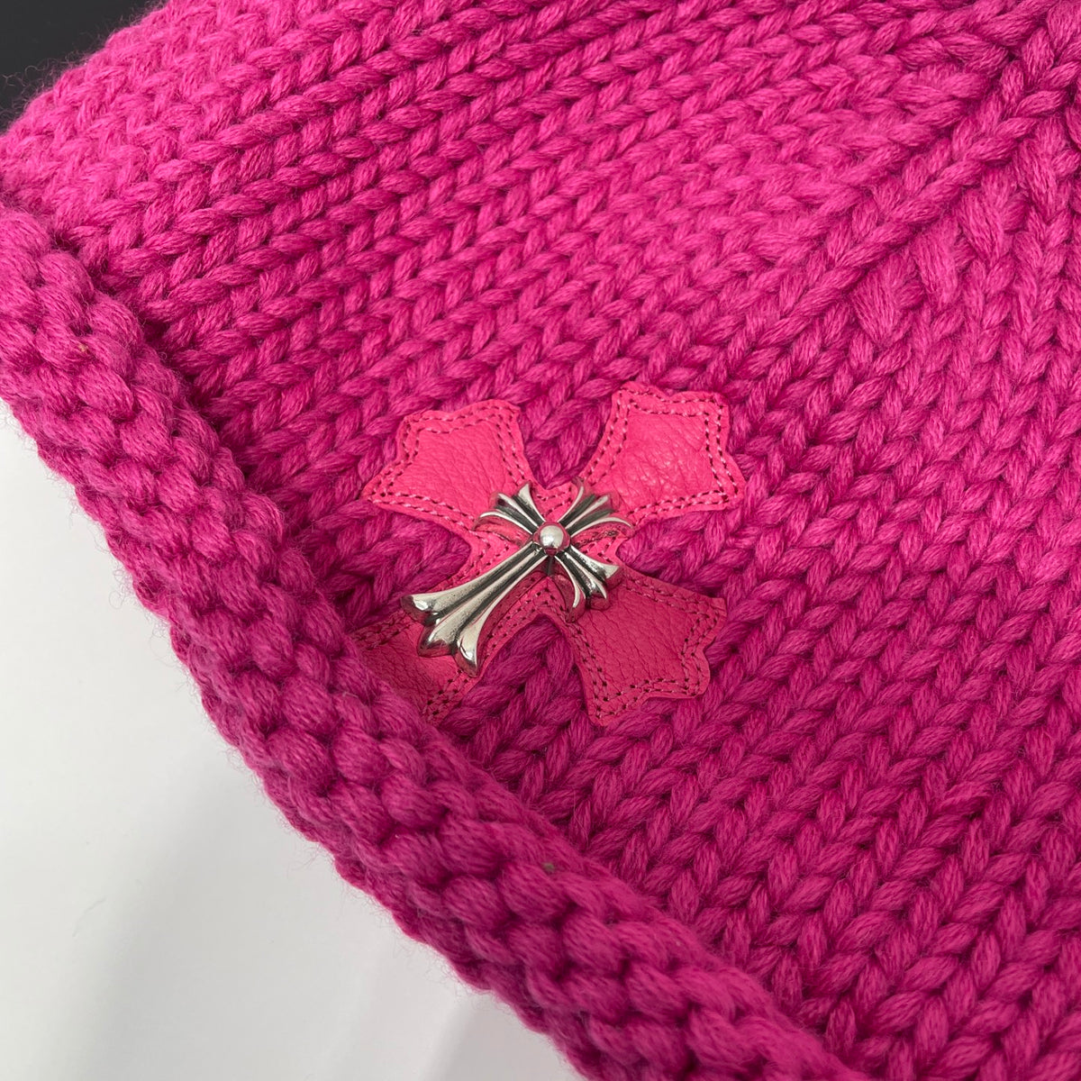 Chrome Hearts Silver Jewelry Cowhide Cross Thick Needle Cold Hat #334408