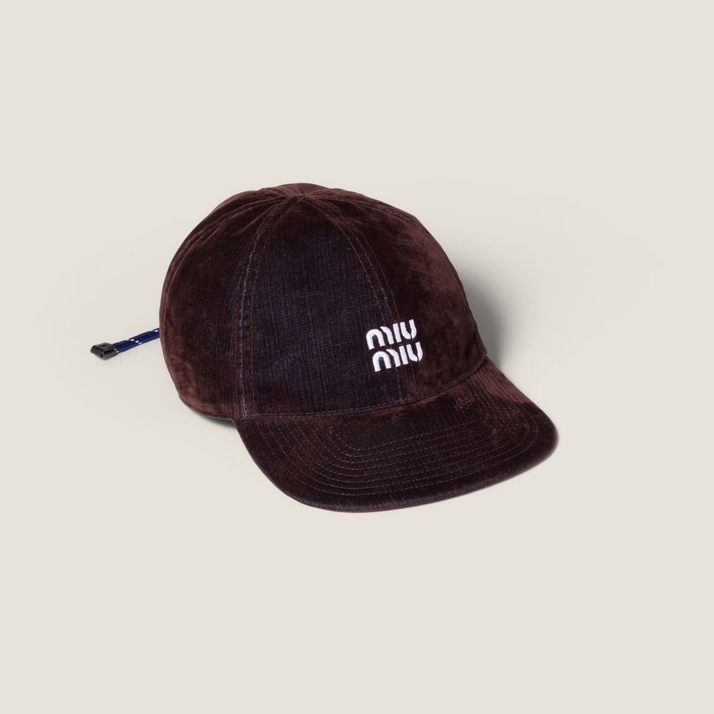MiuMiu Men's And Women's Fall/winter Fashion Casual Solid Color Letter Embroidered Velvet Texture Baseball Cap Duckbill Hat Hat  Accessories #79538
