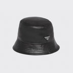Prada Unisex Spring/Fall Fashion Casual Solid Color Fisherman's Hat with Logo Sheepskin Hat Accessories #78471