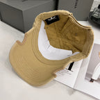 Balenciaga Adidas Cap In Blue Washed Embroidered Label Duck Hat #96243