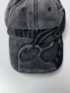 Vetements Men's Women's Spring And Autumn Flame Logo Pattern Cotton Baseball Cap Casual Gray Duck Tongue Hat Ngvp #9323
