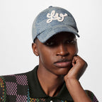 Louis Vuitton Damier Denim 3d Hat Checkered Color Block Fashion Casual Cool Versatile Baseball Hat #71284