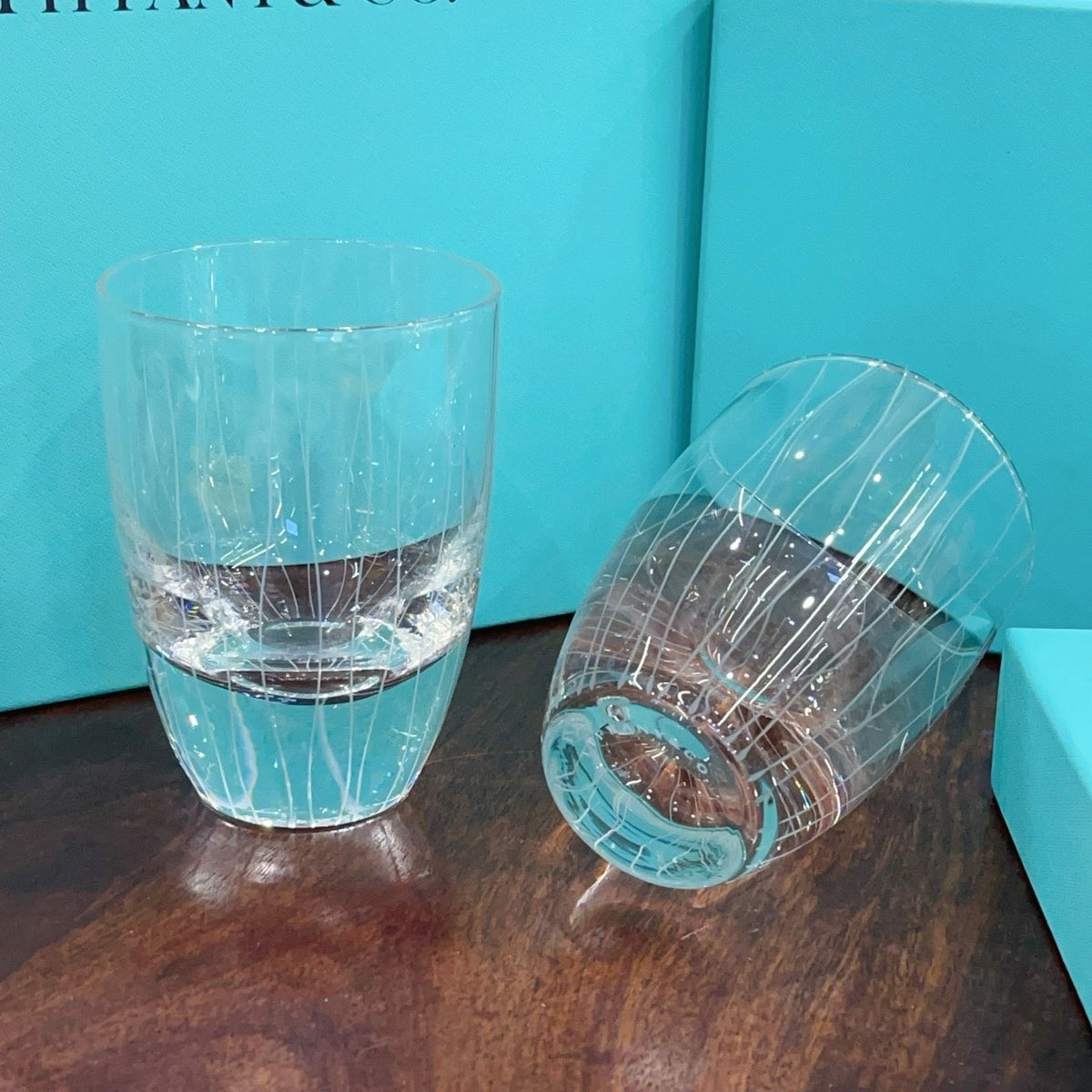 Crystal Tumbler Glasses Set of 2