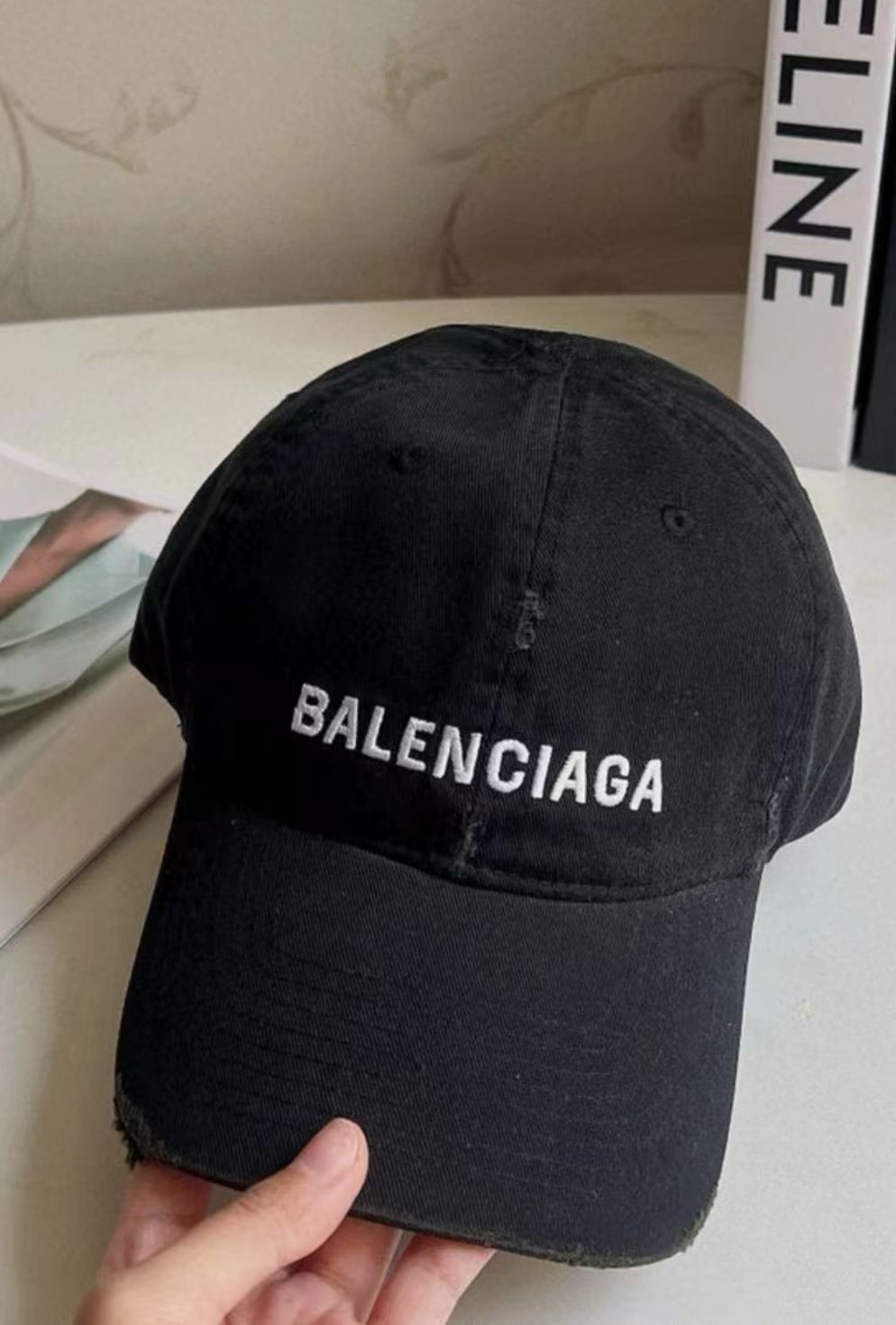 Balenciaga  Gamer Cap In Black Hat Accessories #3626