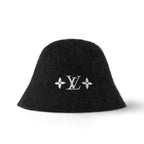 Louis Vuitton LV Fluffy Women's Autumn and Winter Solid Color Embroidered Logo Logo Mohair Fisherman's Hat Cap #74912