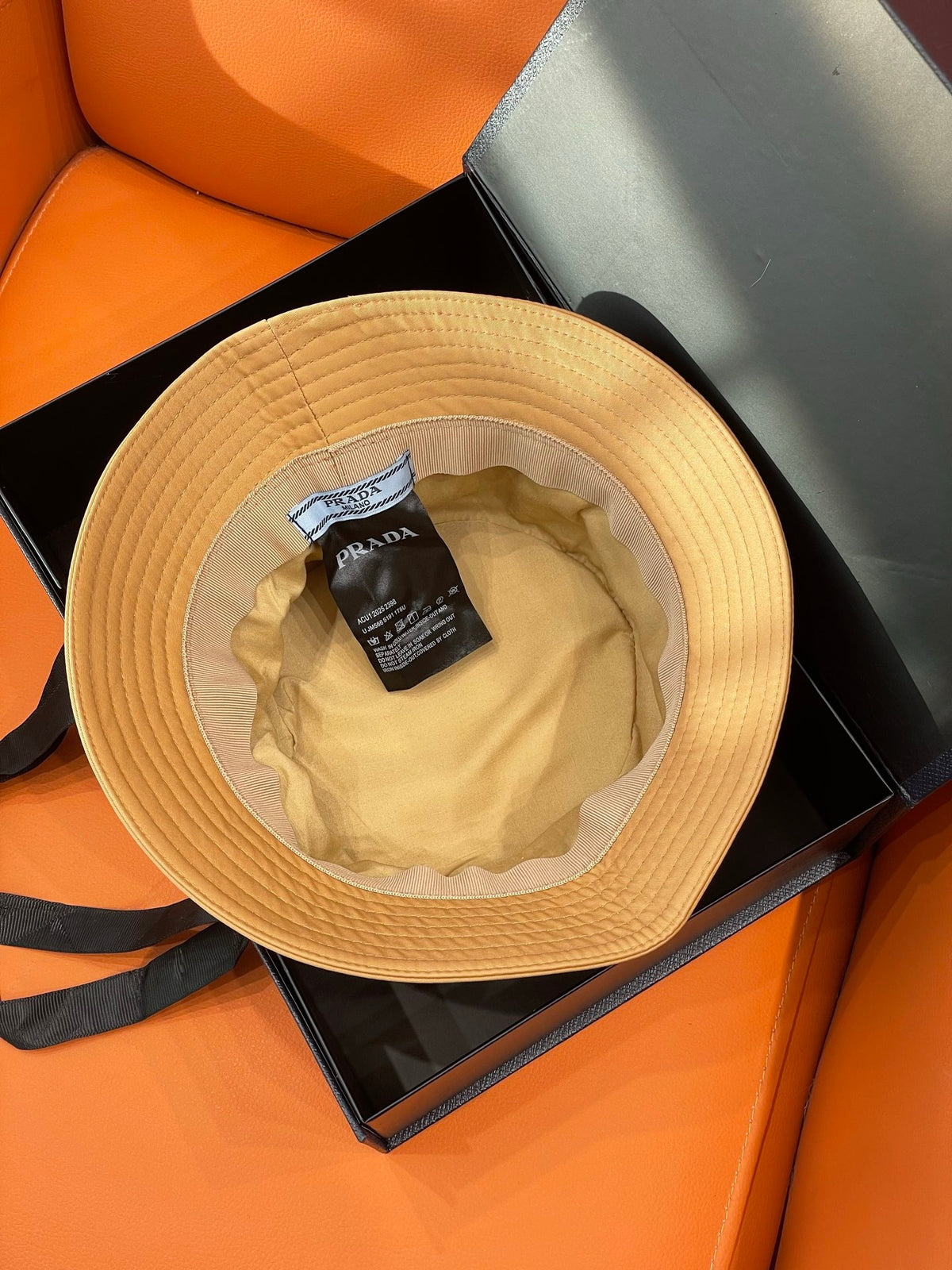 Prada Amber Prada Speedrock Re-nylon Bucket Hat #336740
