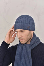 Loro Piana Cashmere Knit Hat Scarf Set #6664