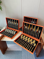 24-Piece Stainless Steel Cutlery Set Gift Box