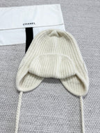 Chanel Women's Fall/Winter Fashion Casual Solid Color Double C Knit Pom Pom Hat Hat Accessories #78629