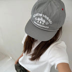 Chrome Hearts Men's Women's Grey Cross Embroidered Baseball Cap Duck Tongue Cap Fashion High Street Trend Hip Hop Cap Hat #81225